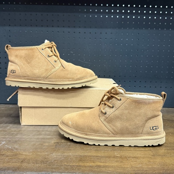 Used W/ Box! Women's UGG Classic Neumel Chestnut Slip On Fall Slippers Size 12 - Picture 1 of 5